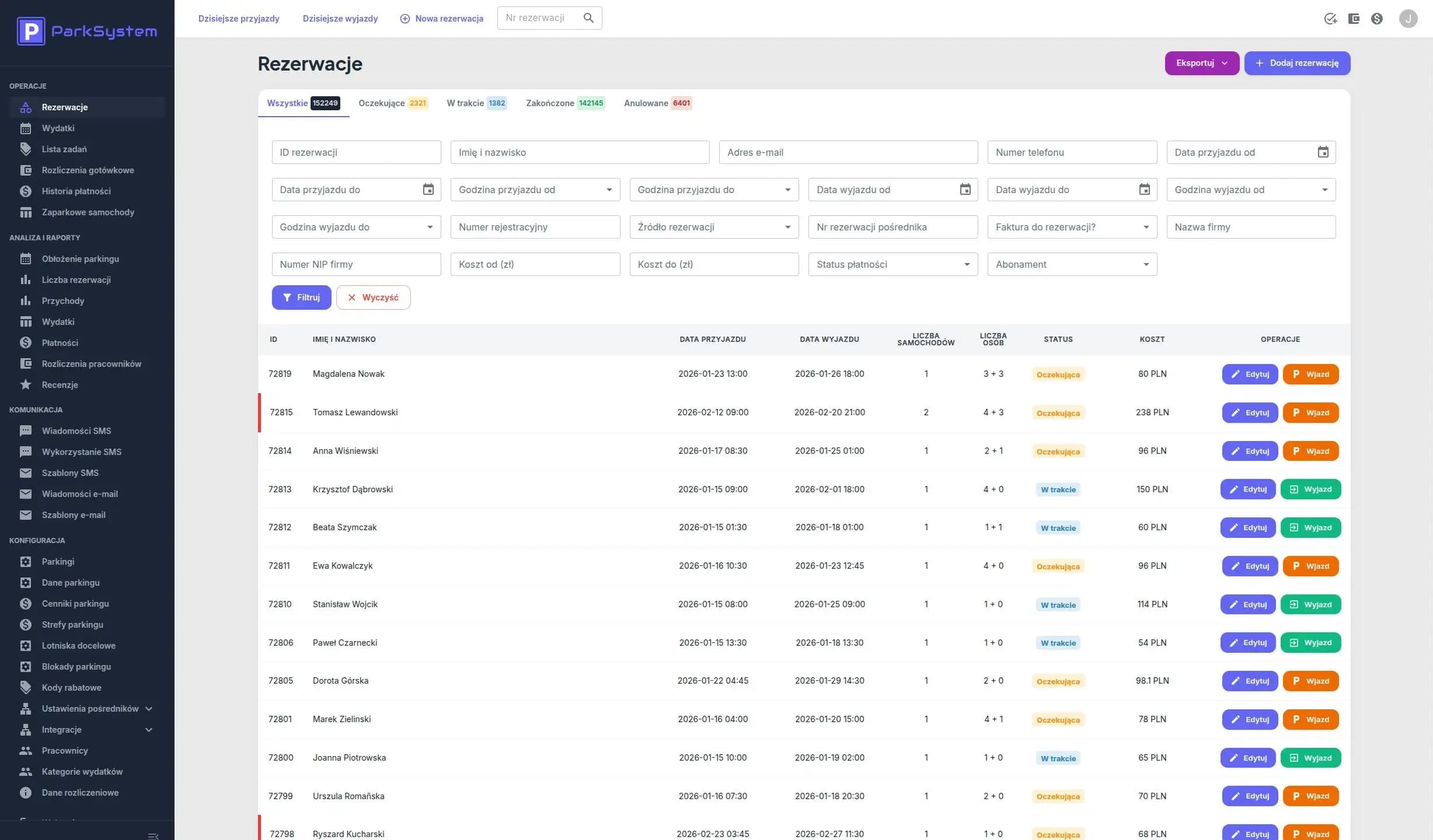 Panel ParkSystem.online